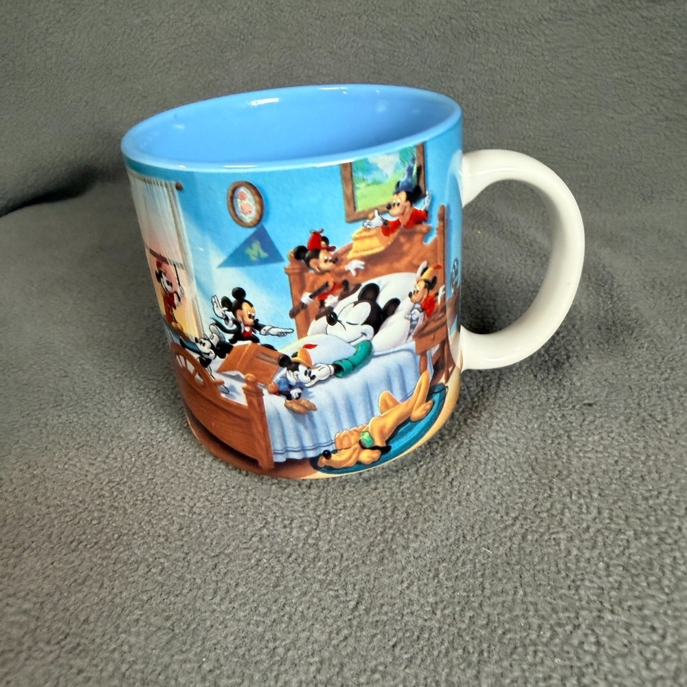 Vintage Disney Mickey Mouse Through the Years Mug Made in Japan Coffee Cup